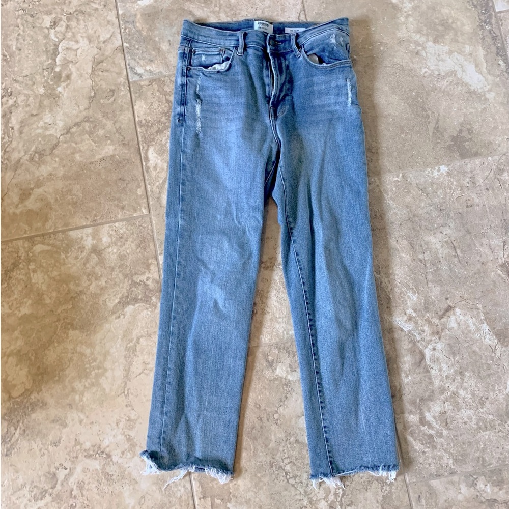 Womens Kensie Vintage Luxe The Slim Distressed Jeans Size 6/28